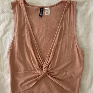Forever 21 peach crop top